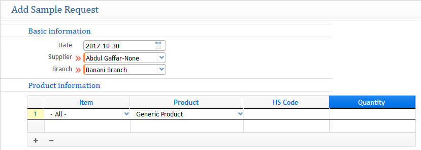 Sample Request